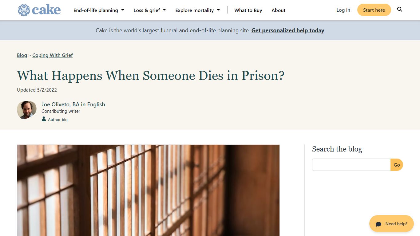 What Happens When Someone Dies in Prison? | Cake Blog
