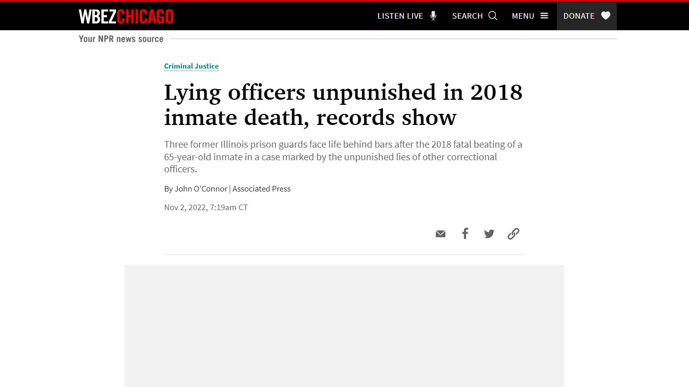 Lying officers unpunished in 2018 inmate death, records show